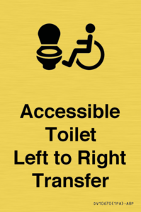 Accessible Toilet with Left to Right Transfer